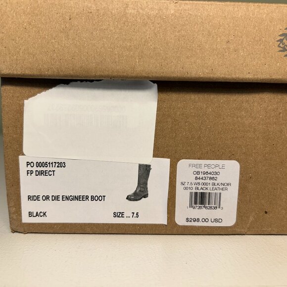 Free People Ride Or Die Engineer Boots - Picture 14 of 14